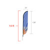 Feather Convex Flag (Large)