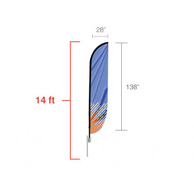 Feather Convex Flag (Large)
