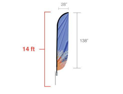 Feather Convex Flag (Large)